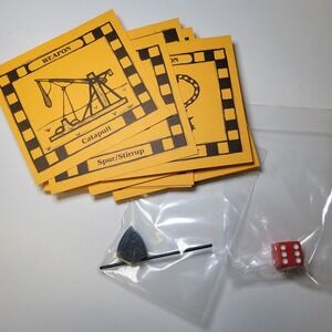 Aristoplay Knights and Castles Board Game Replacement Cards Dice and Pieces